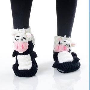 3D Kids Animal Slippers Cow